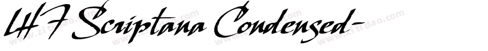 LHF Scriptana Condensed字体转换